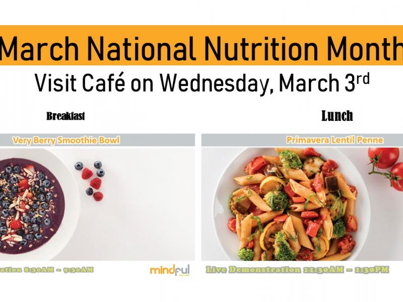 Wellness Wednesday: National Nutrition Month at Cooper