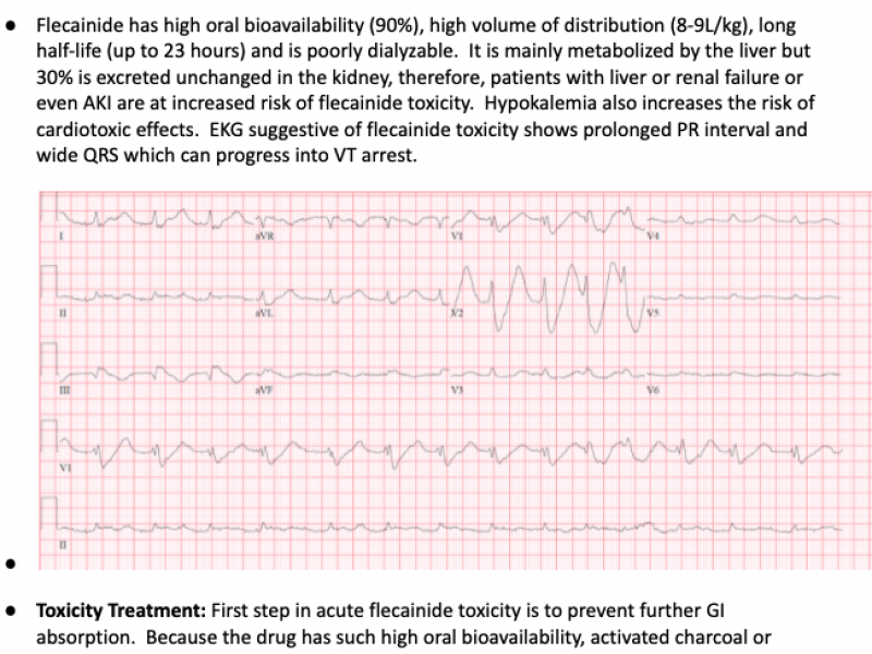 Flecainide Toxicity