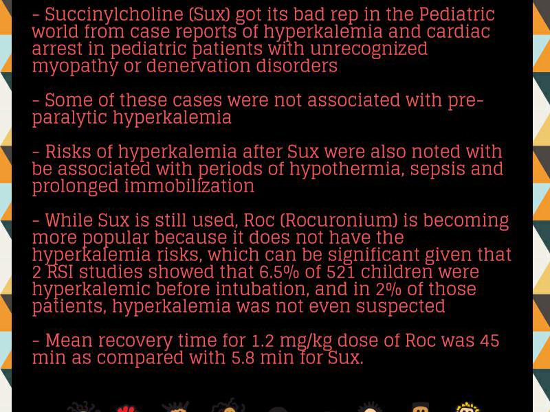 Does Sux Suck for Kids? Succinylcholine in the Pediatric Patient.